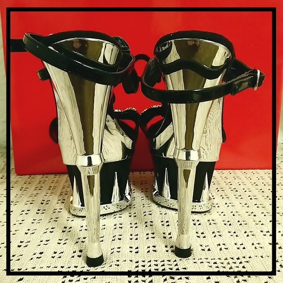 Kotonica BELLA Black Crystal Embellished Stilettos - Picture 4 of 7